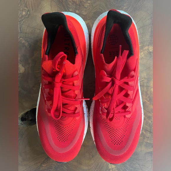 Adidas Ultraboost Light Mens Running Sneaker Solar Red Orange White IG0746 Sz 8 - Picture 4 of 8